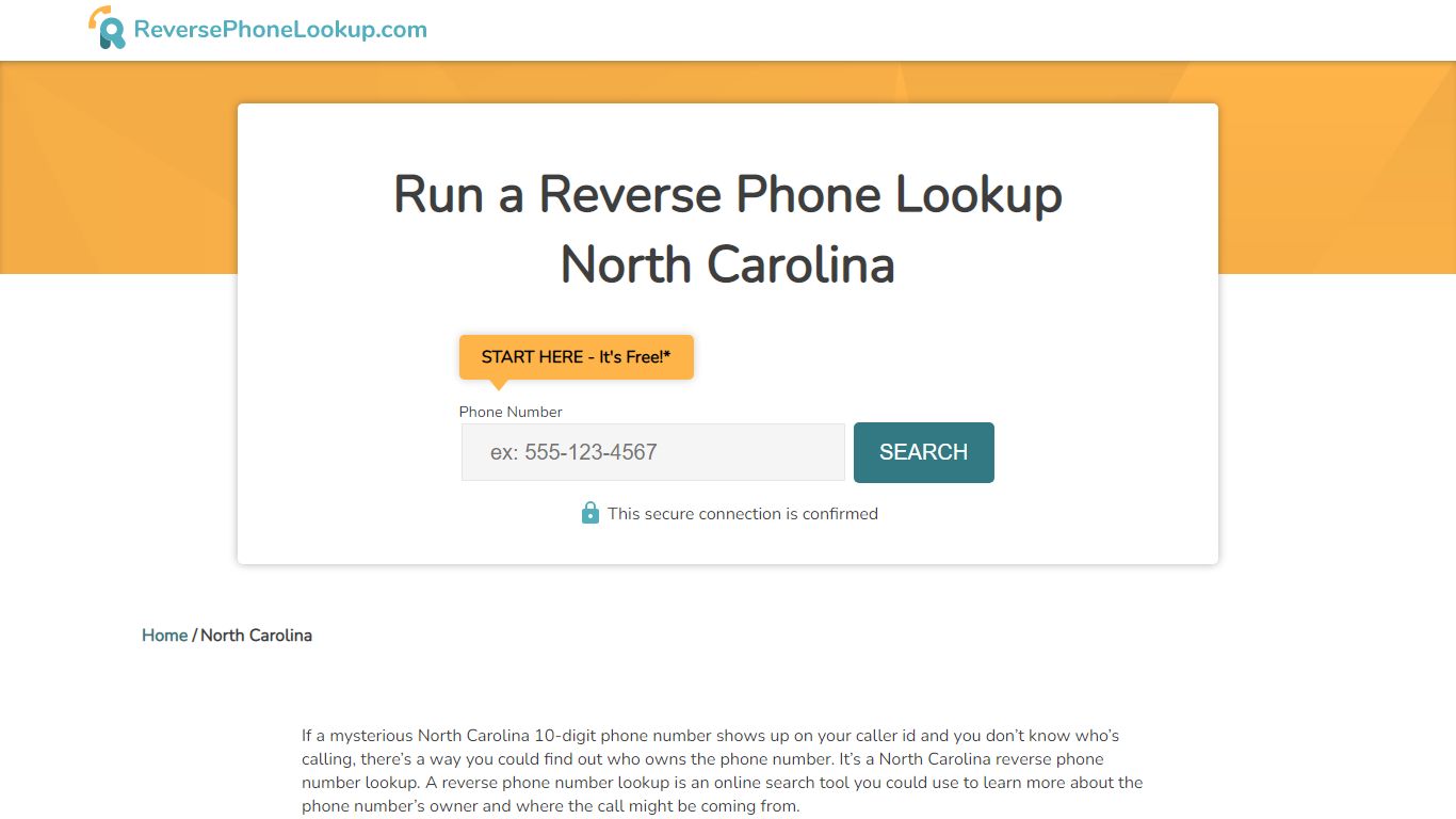 North Carolina - Reverse Phone Lookup